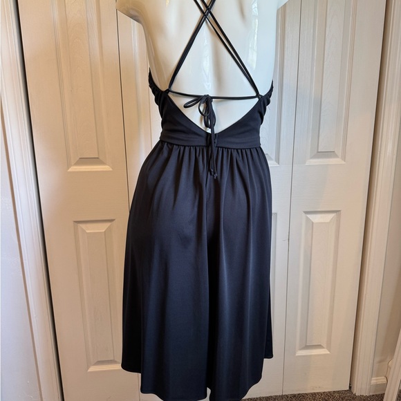 Ford Black Ruched Cowl Neck Midi Dress - Picture 5 of 12